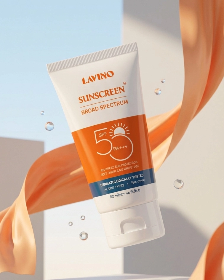 Lavino Sunscreen Broad Spectrum SPF 50 PA+++ (50g)