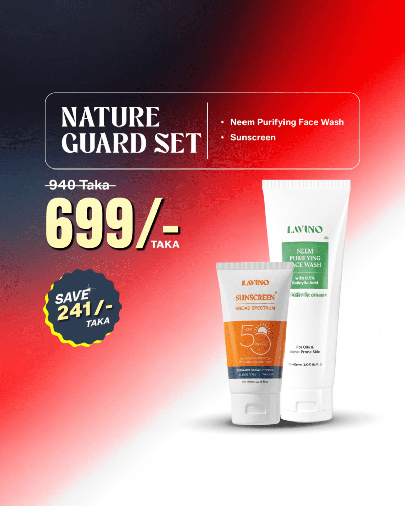 Nature Guard Set - Lavino Sunscreen + Lavino Neem Face Wash