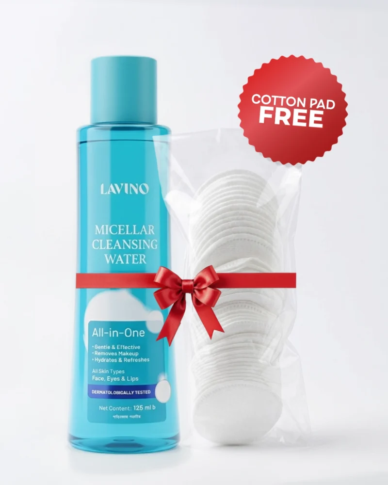 Lavino Micellar Cleansing Water (125ml) + COTTON PAD FREE!!